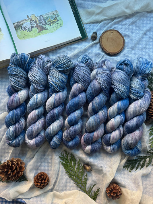A Peaceful Sort of Day - Cosy 4Ply - Winnie the Pooh - hand dyed yarn - Ready to Ship - NEW