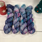 Northern Lights - Silver Sparkle DK - (Christmas Eve Box) - Hand Dyed Yarn - Ready to Ship