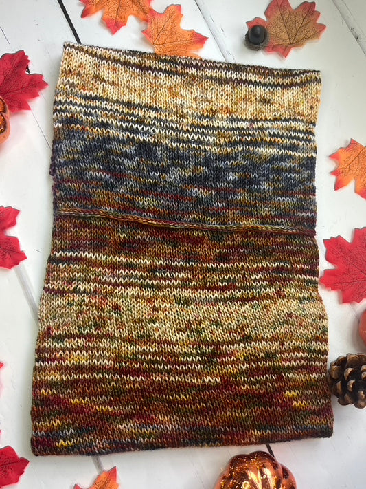 Pumpkin Spice Single Cowl - Knit - SAMPLE SALE