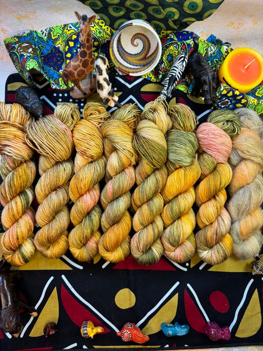 Everything the Light Touches- Cosy 4 Ply - Lion King - Hand Dyed Yarn - NEW