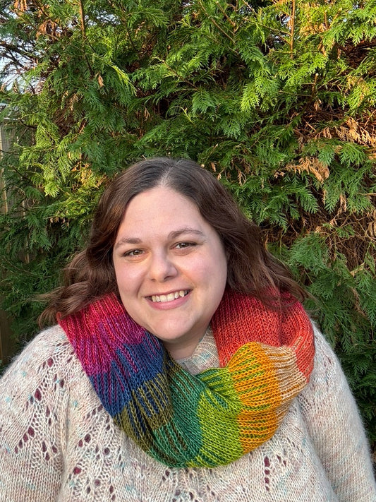 Brioche Cowl - KNITTING Shawl Pattern - Intermediate - NEW