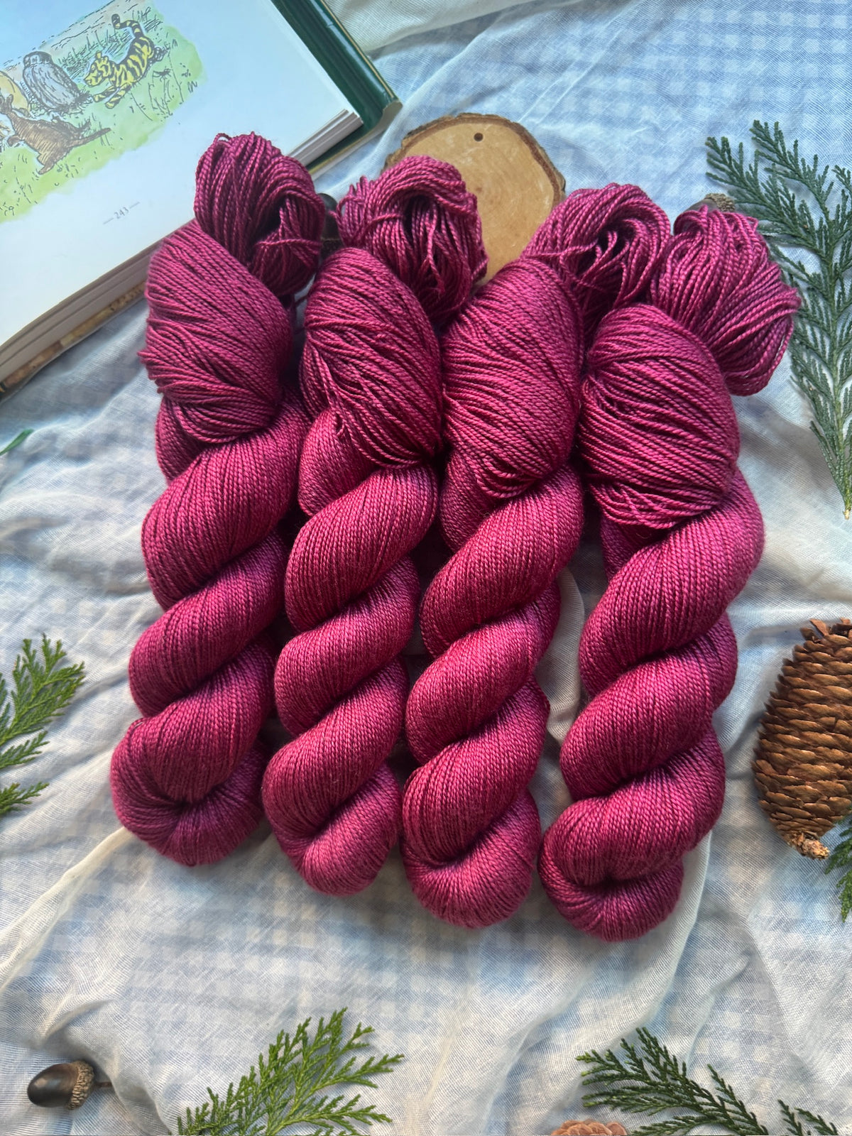 A Bear of very little brain - Alpaca Fluff DK - Winnie the Pooh - Hand dyed yarn - Ready to Ship - NEW