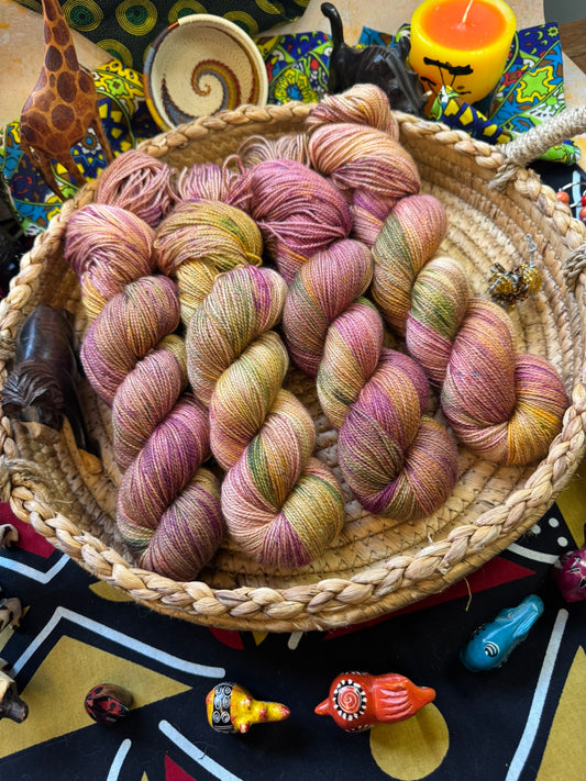 Do the Hula - Aran - Lion King - Hand Dyed Yarn - NEW