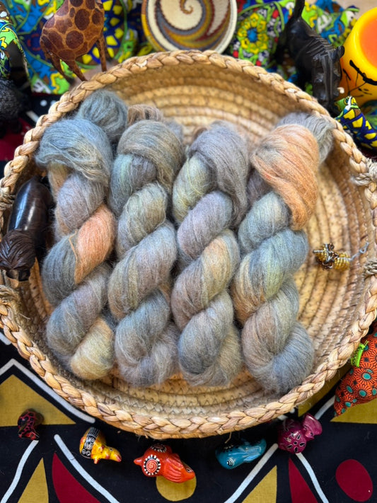 He'd Make a Very Handsome Throw Rug - BFL Silk DK - Lion King - Hand Dyed Yarn - NEW
