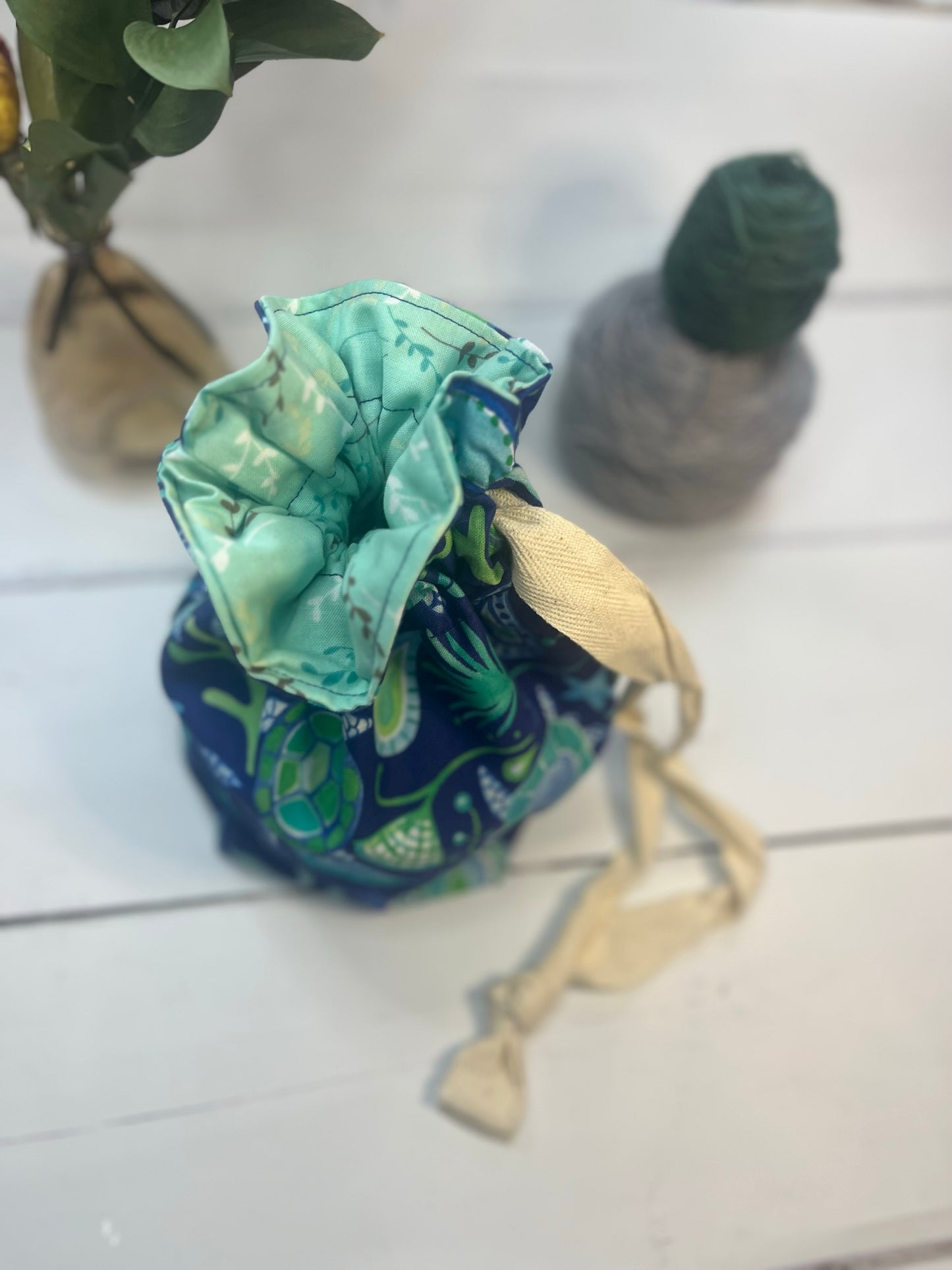 Turtles Sock Project Bag