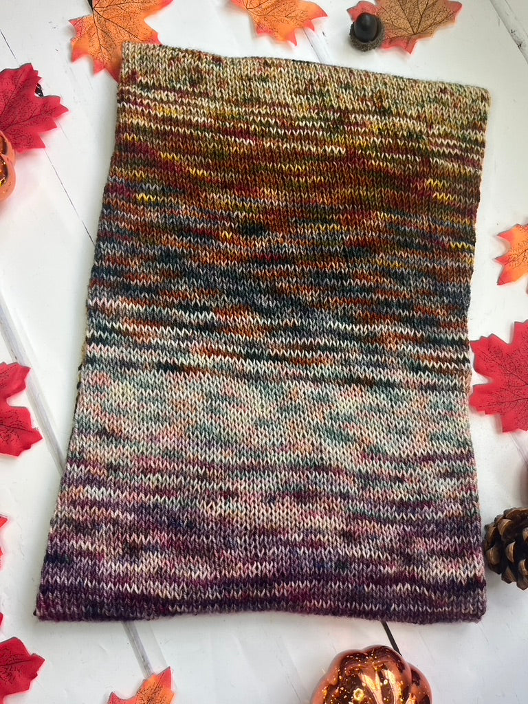 Pumpkin Spice Single Cowl - Knit - SAMPLE SALE