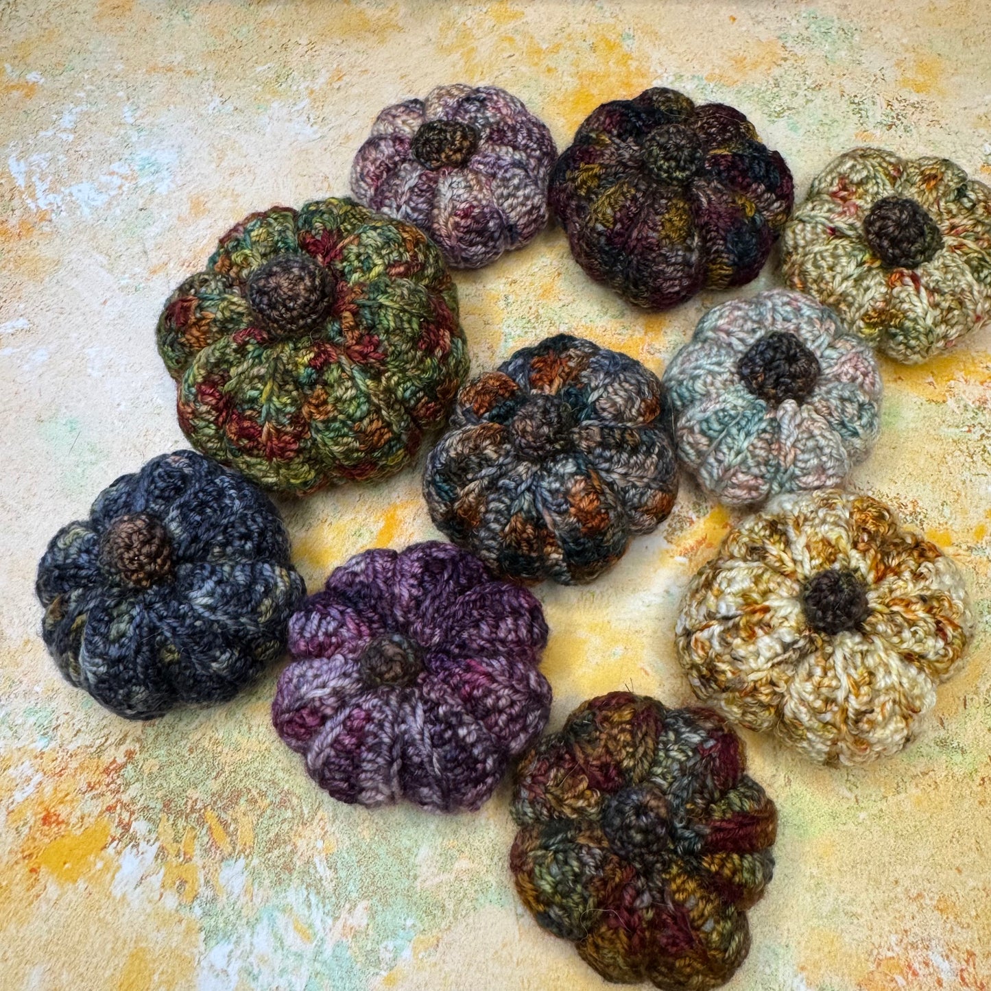 10 Crochet Pumpkins - Crochet - SAMPLE SALE