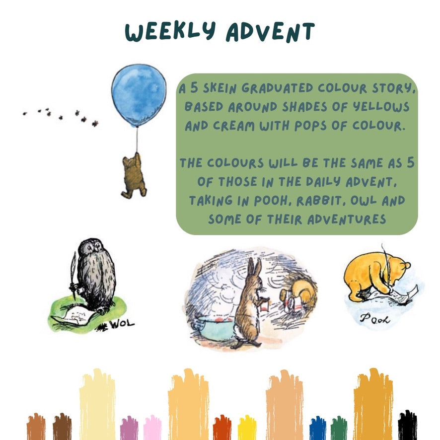 The Crafty Bird 2025 Advent Calendar - Christmas at Pooh Corner - WEEKLY Advent - Ready to ship - NEW