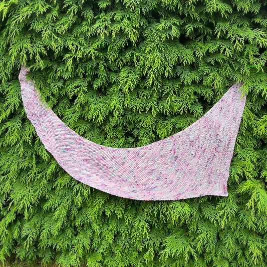 Purple Encanto Shawl - Knitted - SAMPLE SALE