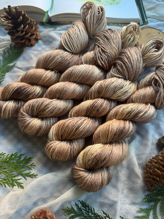 Owl - Alpaca Fluff DK - Winnie the Pooh - hand dyed yarn - Ready to Ship - NEW