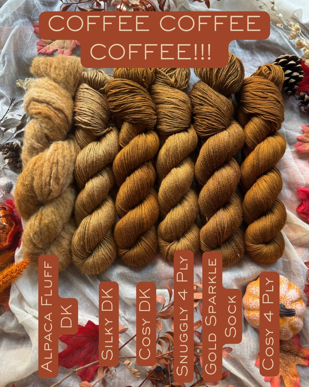 Coffee Coffee Coffee! - Gilmore Girls - DYED TO ORDER - NEW
