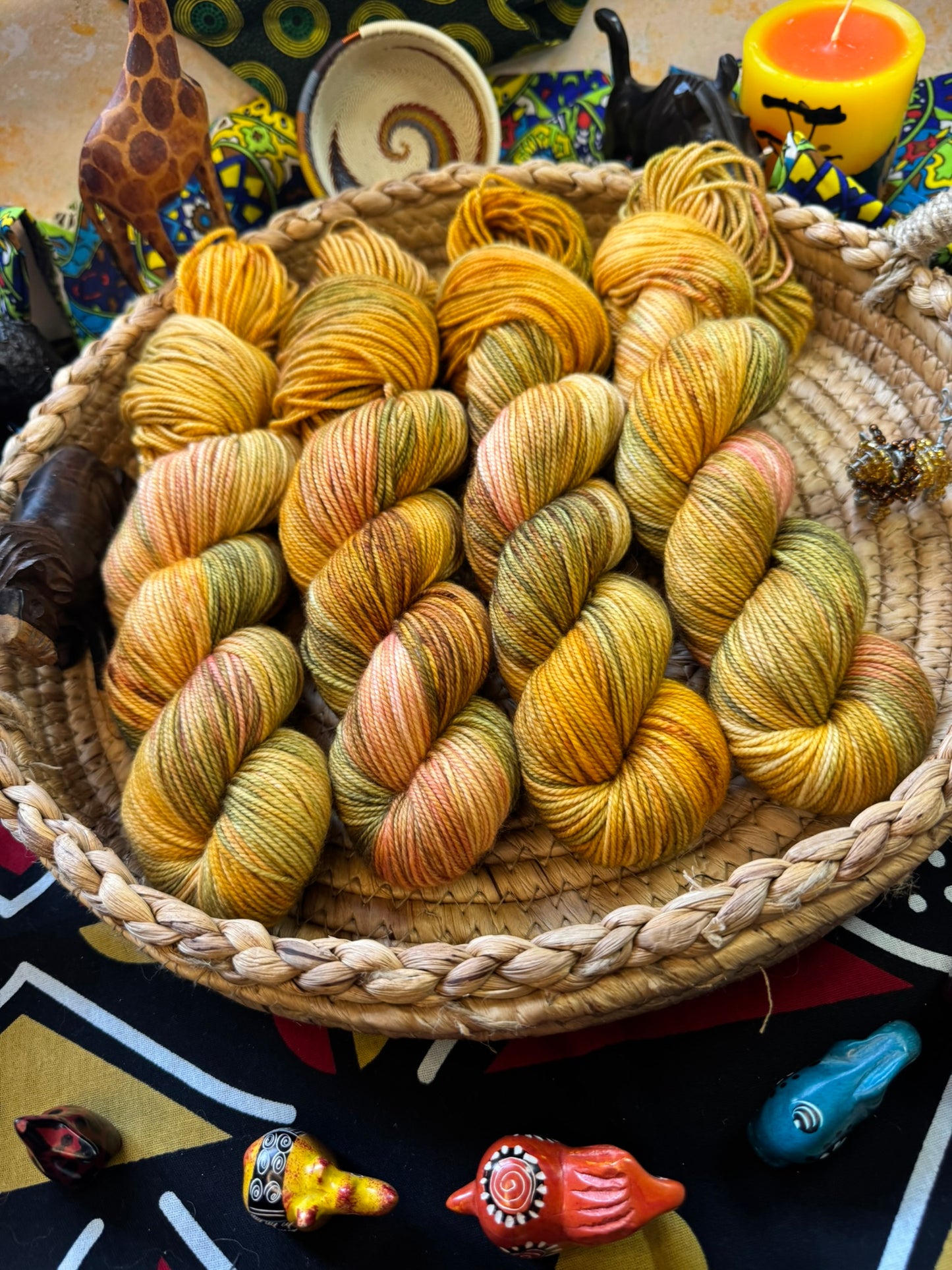 Everything the Light Touches - Lion King - Hand Dyed Yarn - DYED TO ORDER - 6-8 Weeks - NEW
