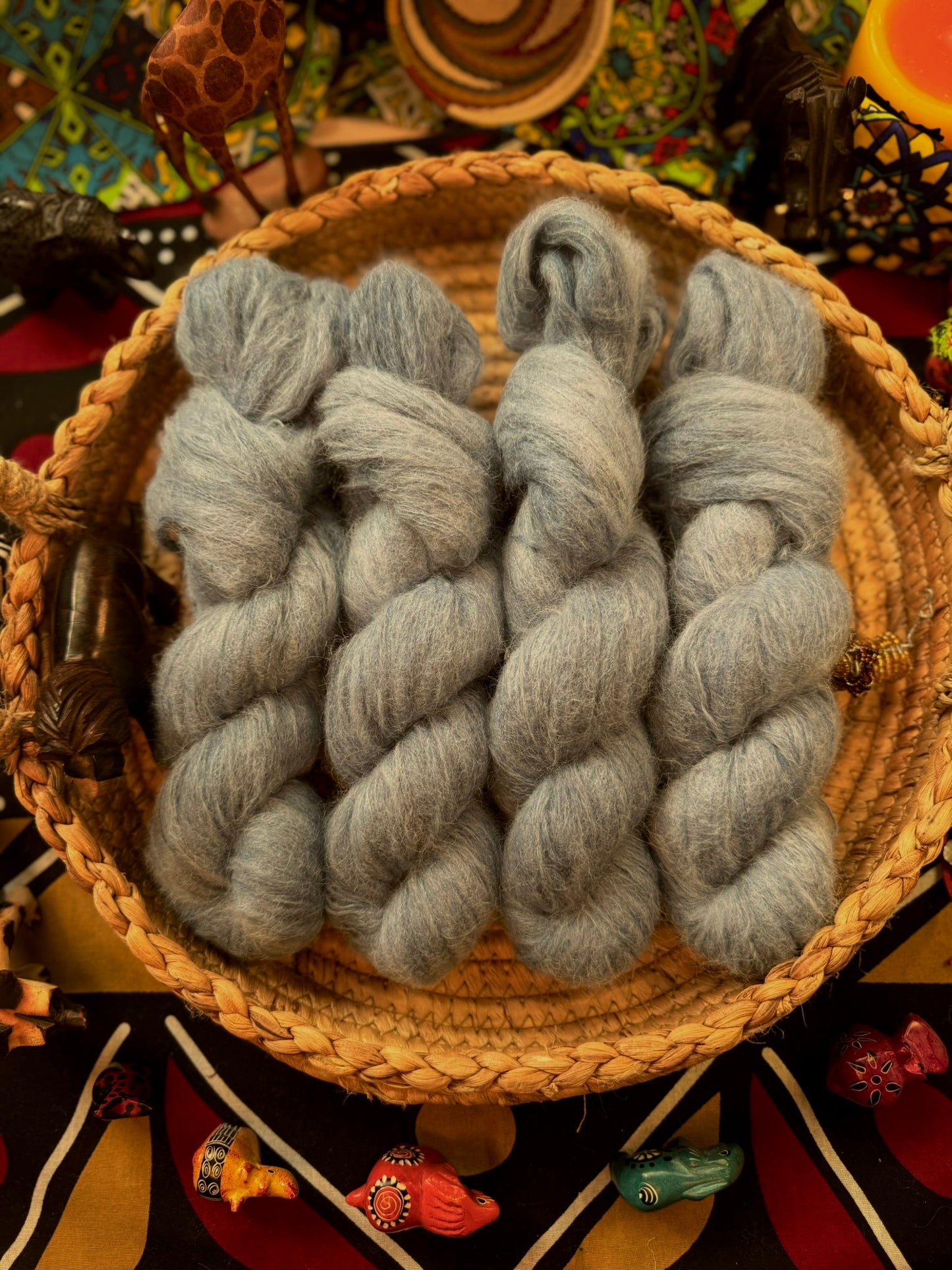 The Sapphire Sky - Gold Sparkle Sock - Lion King - Hand Dyed Yarn - NEW