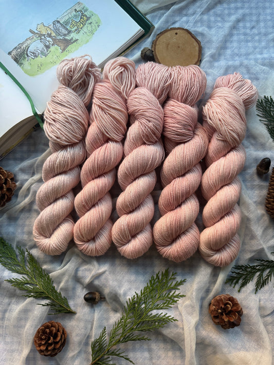 Trespassers Will - Cosy 4 Ply - Winnie the Pooh - Hand dyed yarn - ready to ship - NEW
