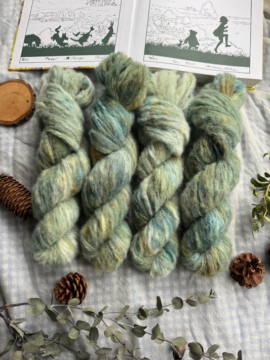 Christmas in the 100 Aker Wood - Aran - Winnie the Pooh - hand dyed yarn - Ready to ship - NEW