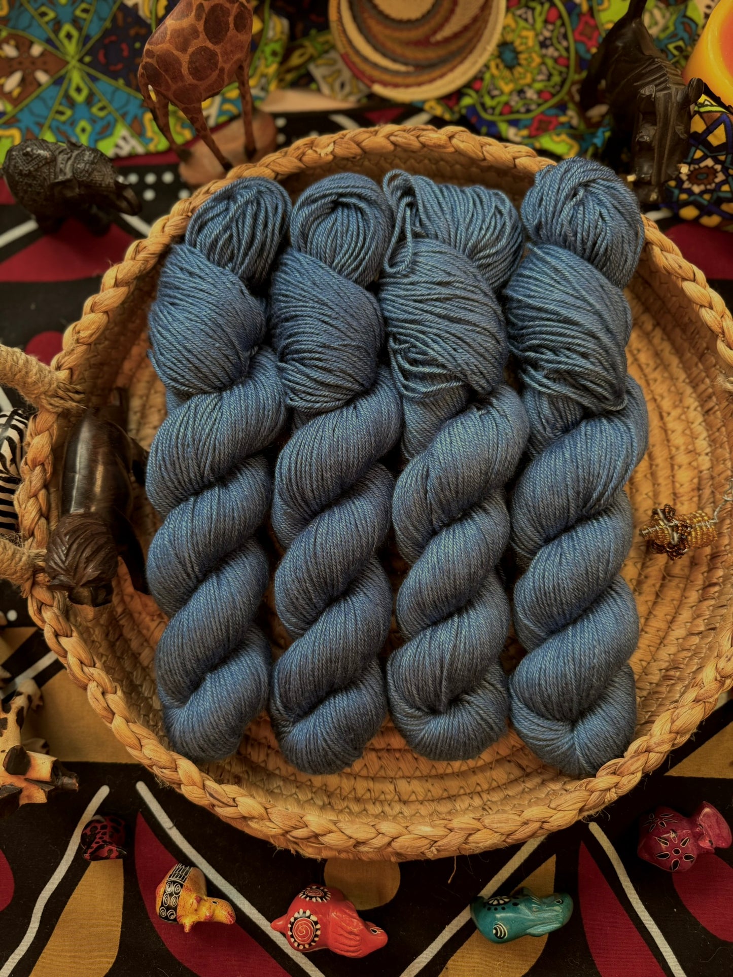 The Sapphire Sky - Lion King - Hand Dyed Yarn - DYED TO ORDER - 6-8 Weeks - NEW
