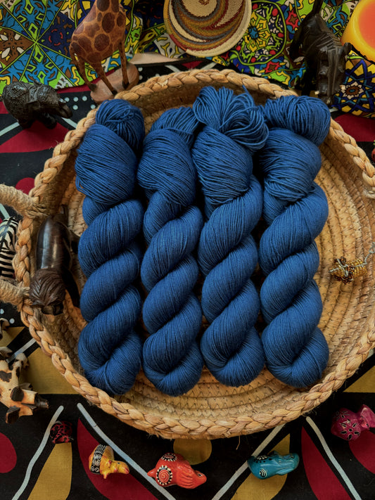 The Sapphire Sky - Silky 4 Ply - Lion King - Hand Dyed Yarn - NEW