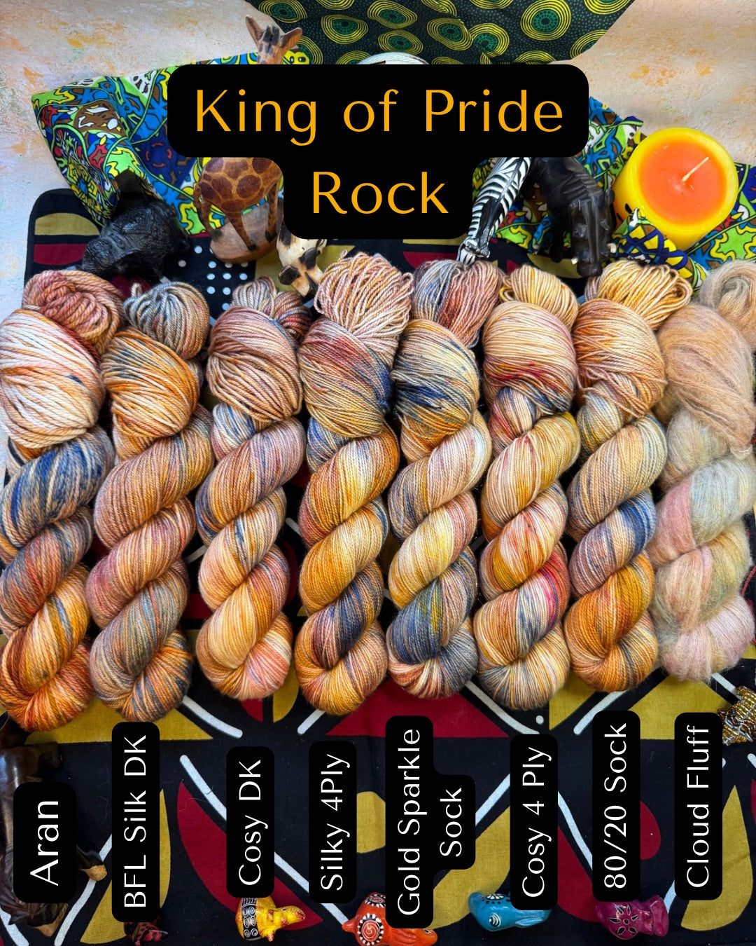 King of Pride Rock - Lion King - Hand Dyed Yarn - DYED TO ORDER - 6-8 Weeks - NEW