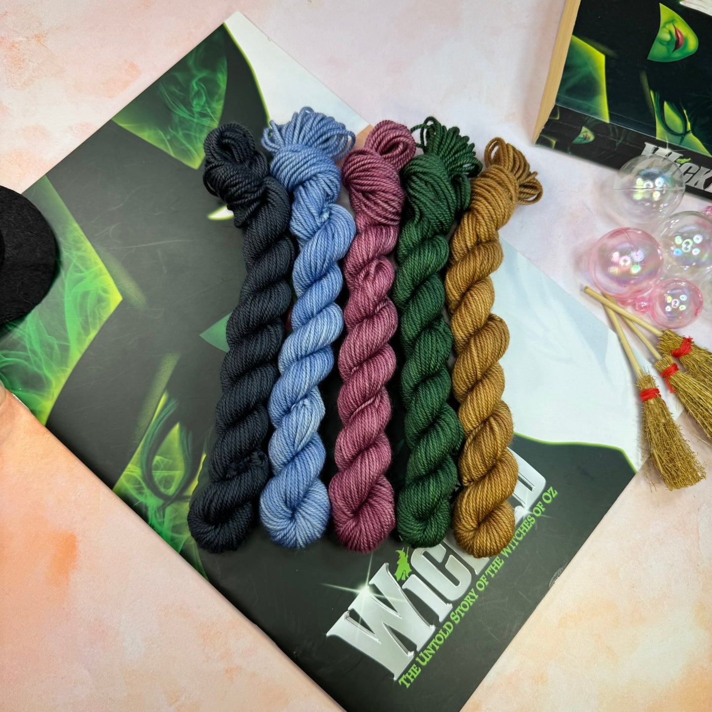Wicked Tonals Musicals Collection Cosy DK Mini skeins x 5 - Hand Dyed Yarn