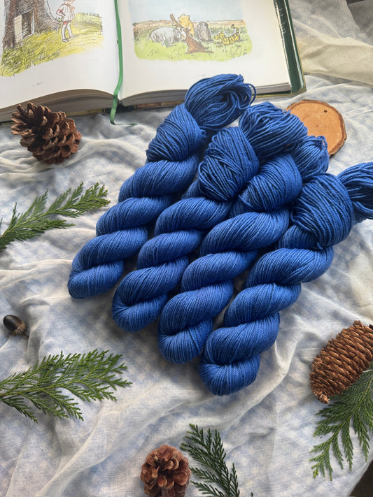 Heffalumps & Woozles - BFL Silk DK - Winnie the Pooh - hand dyed yarn - ready to ship - NEW
