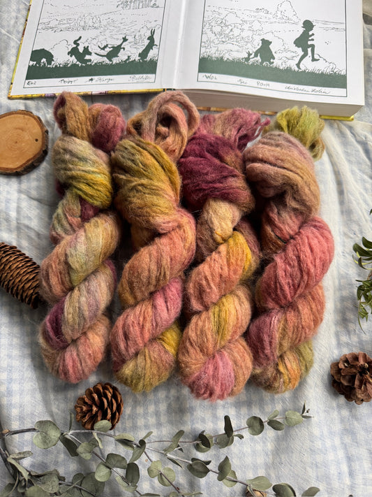 Honey Pots - Aran - hand dyed yarn - Winnie the Pooh - Ready to Ship - NEW