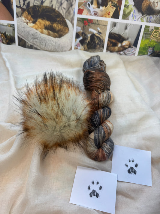 Stevie the Naughty Tortie - Cats collection - Hand Dyed Yarn - Dyed to Order delivery pre Christmas - NEW