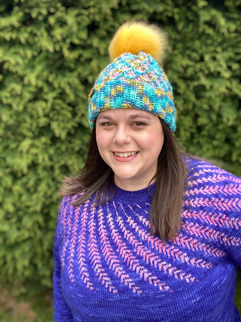 Diamond in the Rough Crochet Hat Pattern - Intermediate