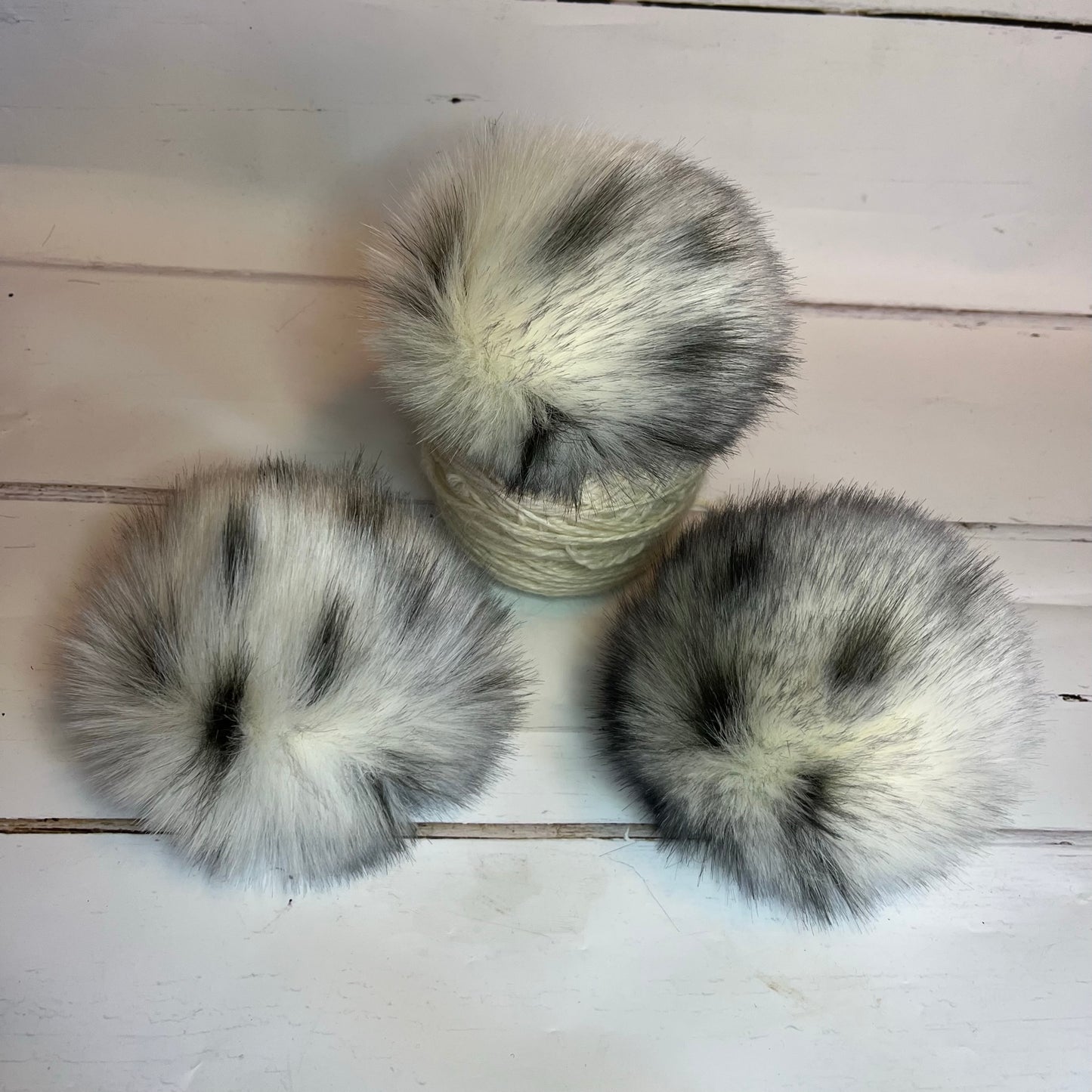 Bobcat handmade faux fur pom pom