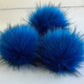 Bluebird handmade faux fur pom pom. Detachable option. Handmade