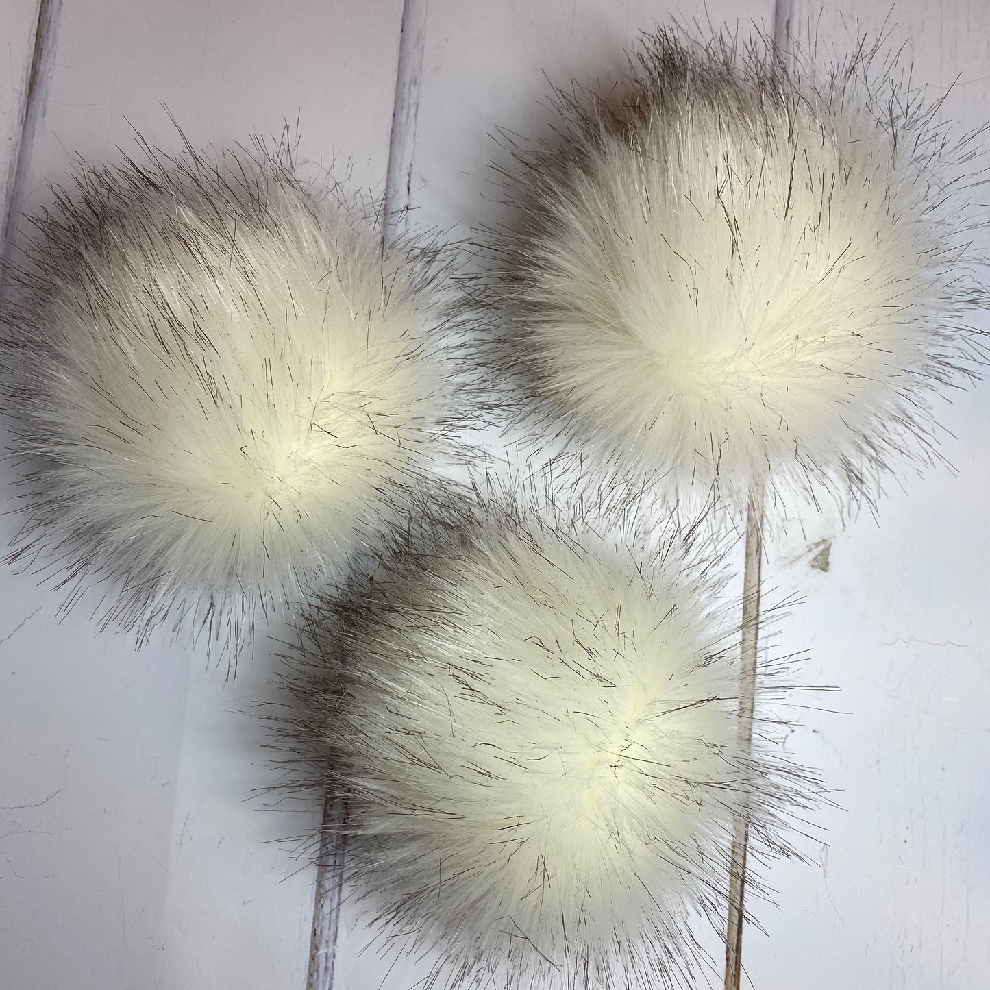 Ice Queen handmade faux fur pom pom