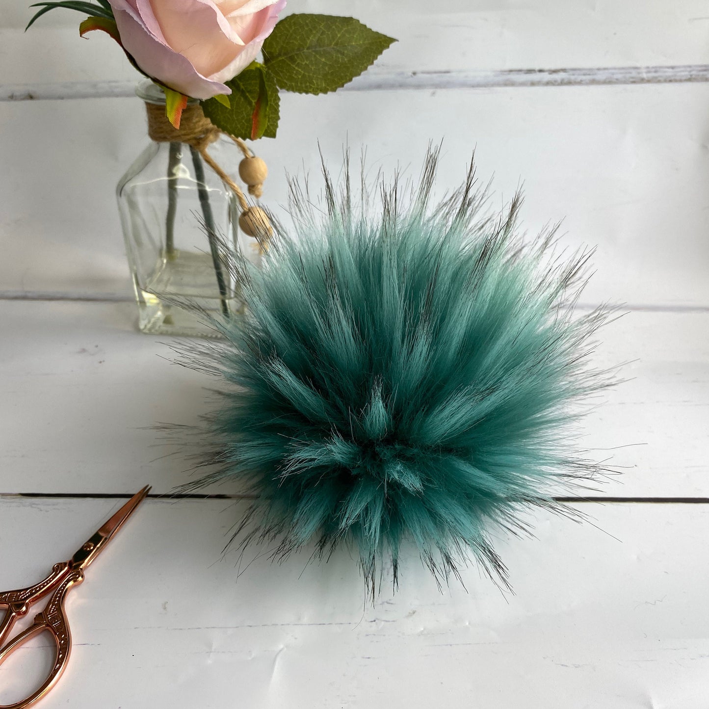 Emerald City handmade faux fur pom pom
