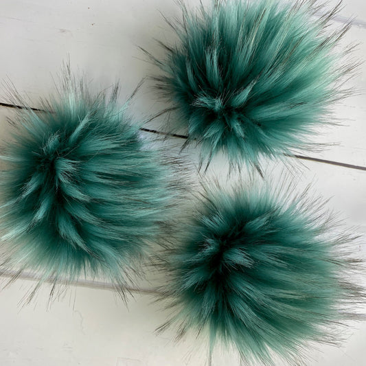 Emerald City handmade faux fur pom pom