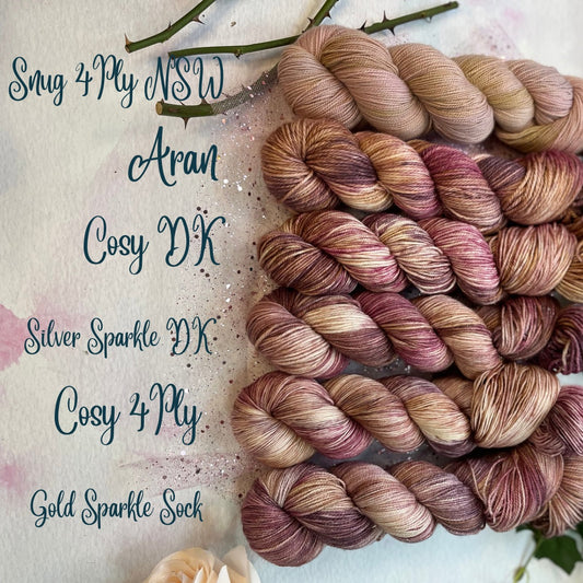 Once Upon a Dream - Hand Dyed Yarn - DYED TO ORDER - Cosy 4Ply, Cosy DK, Aran, Sock, Sparkle DK, Sparkle Sock, Snug NSW 4Ply - NEW