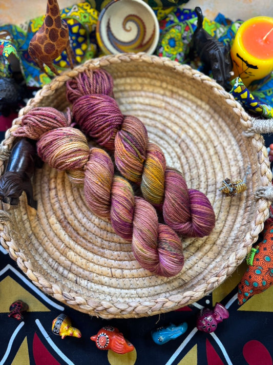 Do the Hula - Aran -  Lion King - Hand Dyed Yarn - NEW