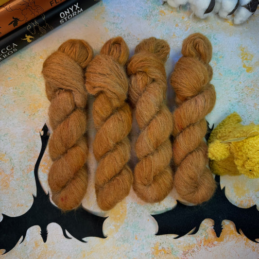 Orange Daggertail Cloud Fluff - Fourth Wing - Hand Dyed Yarn - NEW