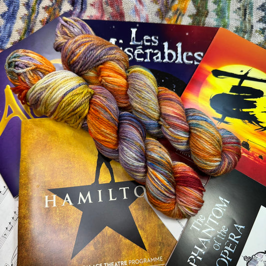 South Pacific - Gold Sparkle Sock - Musicals Collection - Hand Dyed Yarn