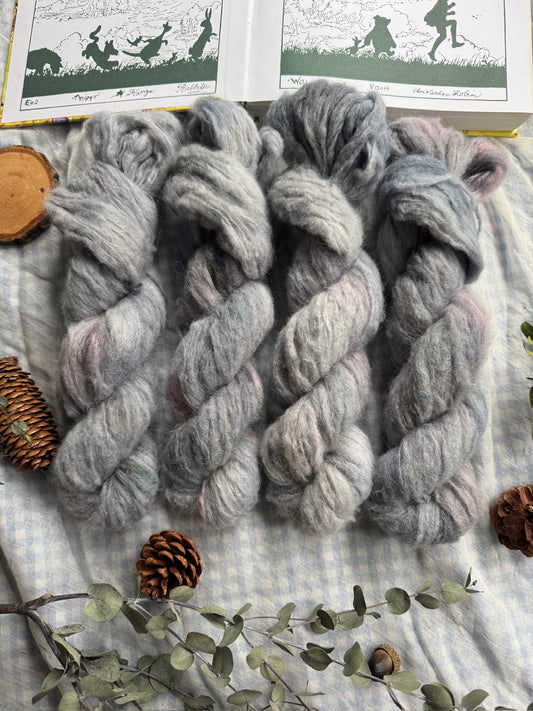 Eeyore - Alpaca Fluff DK - Winnie the Pooh - Hand dyed yarn - Ready to Ship - NEW