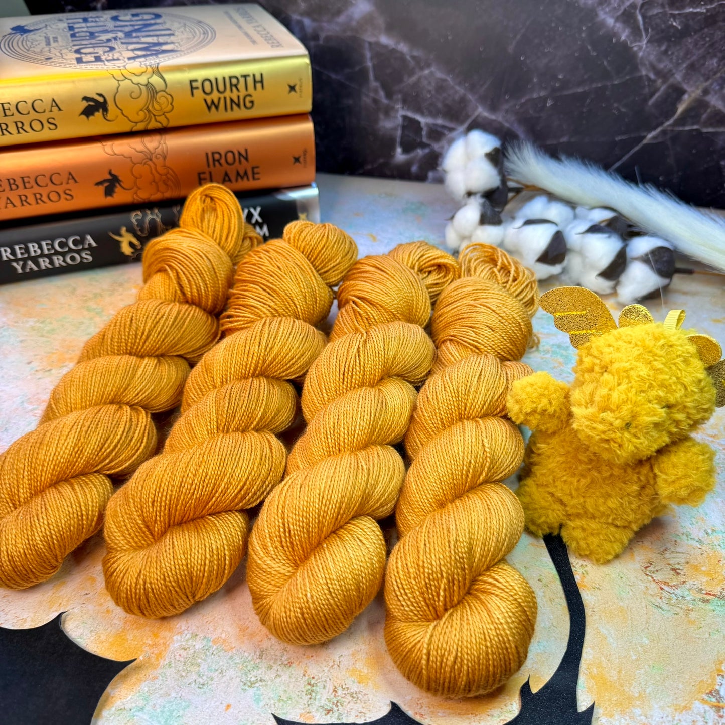 Andarna - Feathertail tonal - Fourth Wing - Hand Dyed Yarn - DYED TO ORDER - 6-8 Weeks - NEW