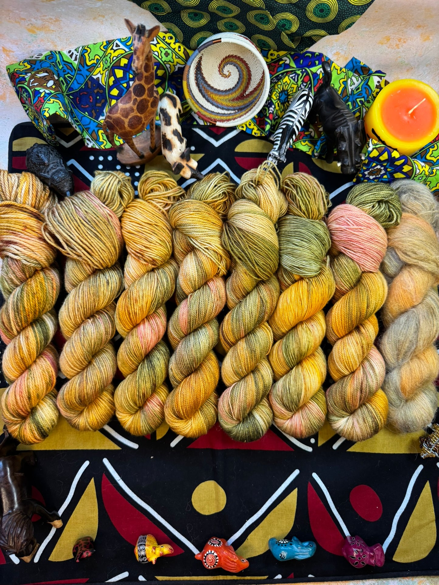 Everything the Light Touches - Lion King - Hand Dyed Yarn - DYED TO ORDER - 6-8 Weeks - NEW