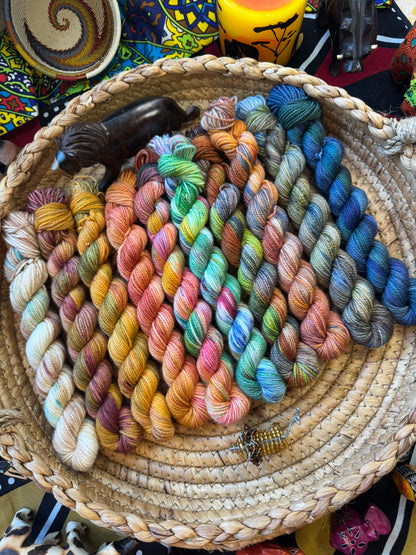 Lion King Mini Skeins - Lion King - Hand Dyed Yarn - DYED TO ORDER - 6-8 Weeks - NEW