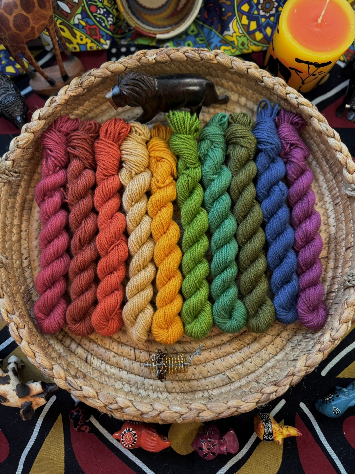 Lion King Tonal Mini Skeins - Lion King - Hand Dyed Yarn - DYED TO ORDER - 6-8 Weeks - NEW