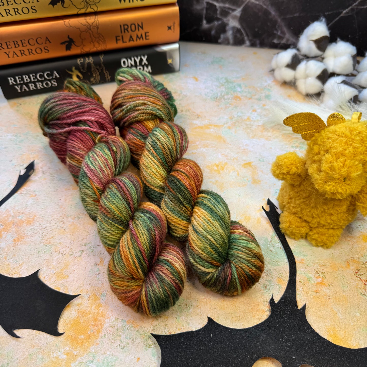 The Flight Field Cloud Fluff - Fourth Wing - Hand Dyed Yarn - NEW
