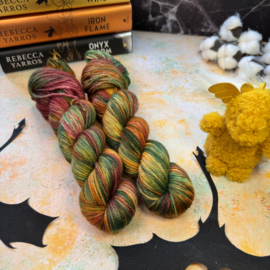 The Flight Field Aran - Fourth Wing - Hand Dyed Yarn - NEW