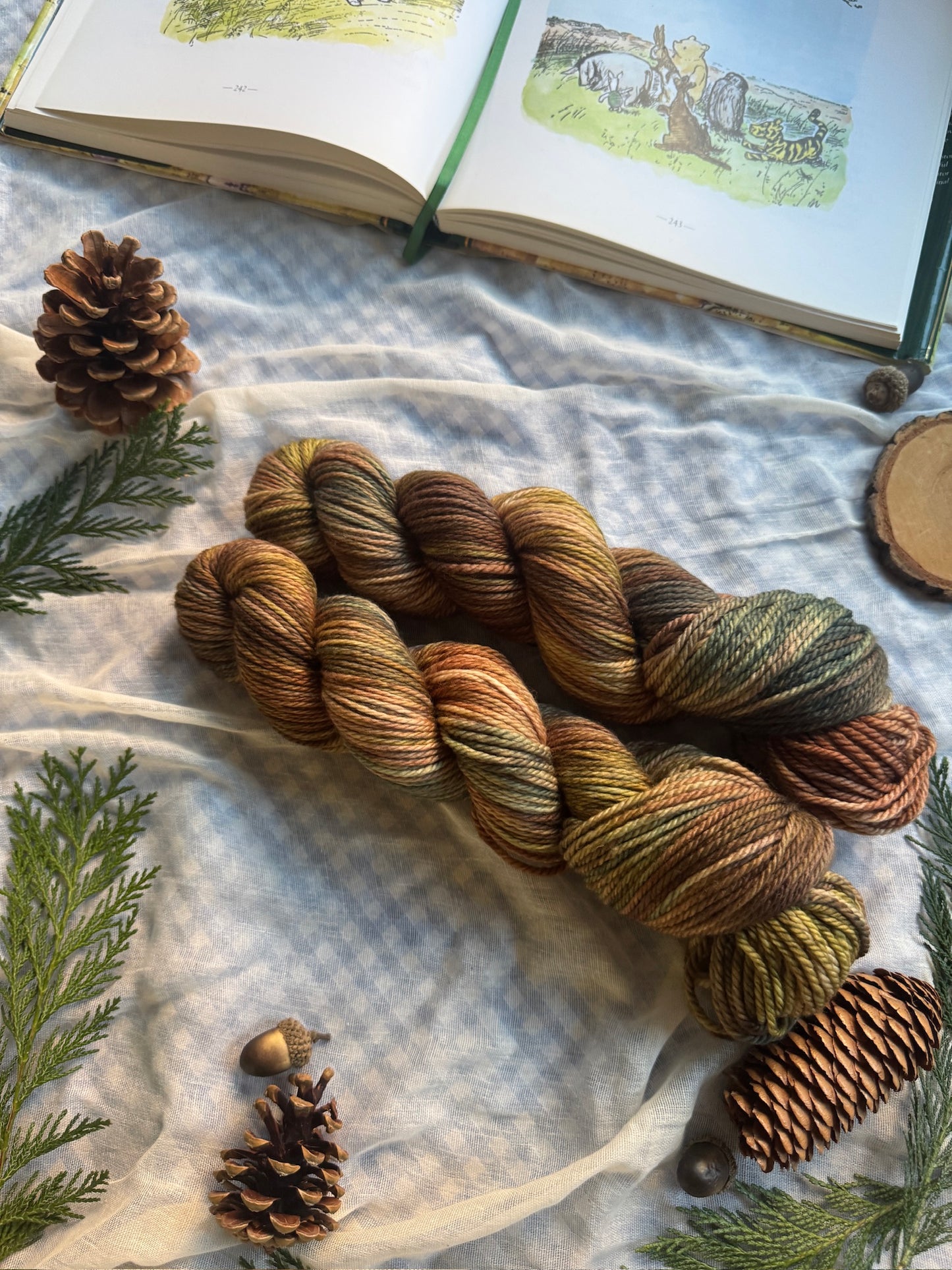 Fir Cones - Winnie the Pooh - Dyed to Order 6-8 Weeks - NEW