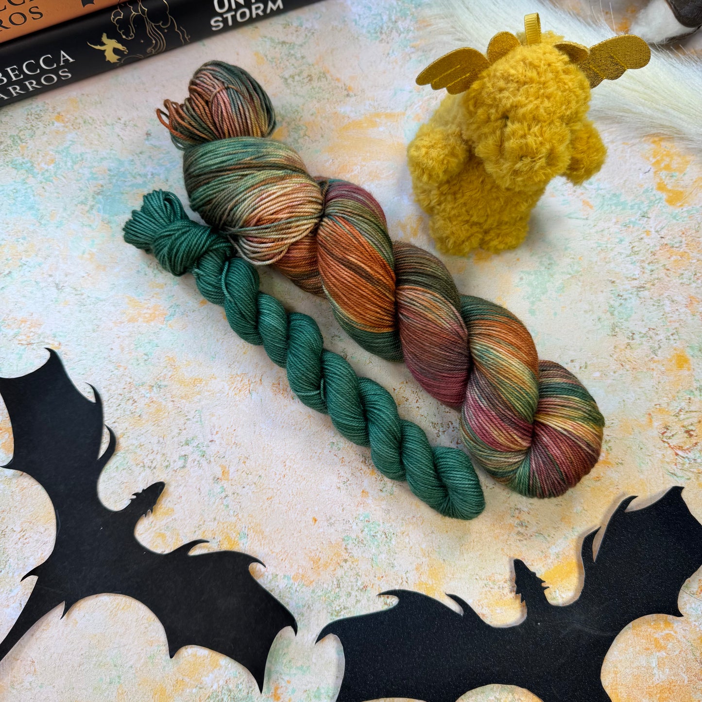 The Flight Field Cloud Fluff - Fourth Wing - Hand Dyed Yarn - NEW