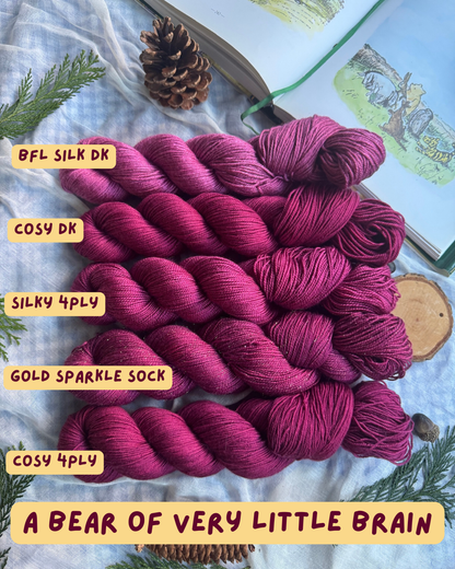 A Bear of very little brain - Winnie the Pooh - Dyed to Order 6-8 Weeks - NEW