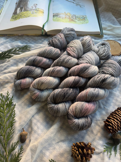 Eeyore - Winnie the Pooh - Hand dyed yarn - Dyed to order 6-8 weeks - NEW