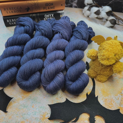 Blue Daggertail tonal - Fourth Wing - Hand Dyed Yarn - DYED TO ORDER - 6-8 Weeks - NEW