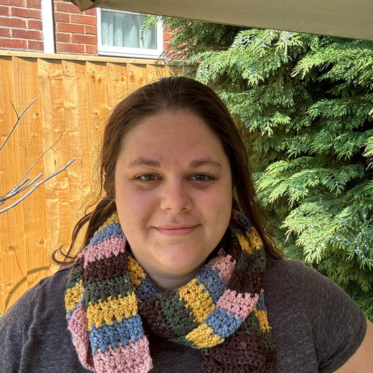 Sound of Music Short Scarf - Crochet - SAMPLE SALE