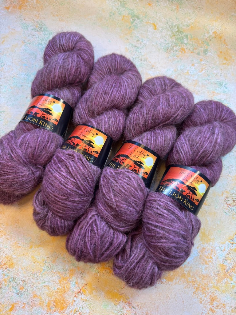 Can you feel the Love Tonight? Alpaca Air - Lion King - Hand Dyed Yarn - NEW